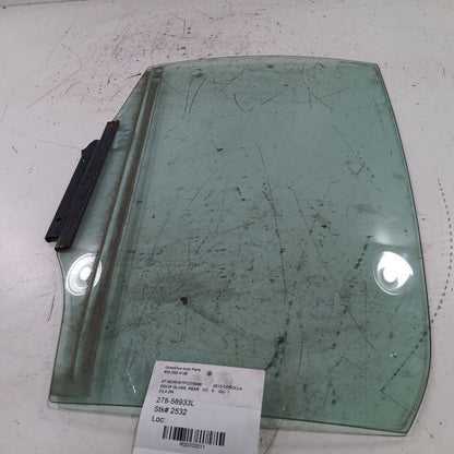 Driver Left Rear Door Window Glass Sedan Fits 14-19 Toyota Corolla