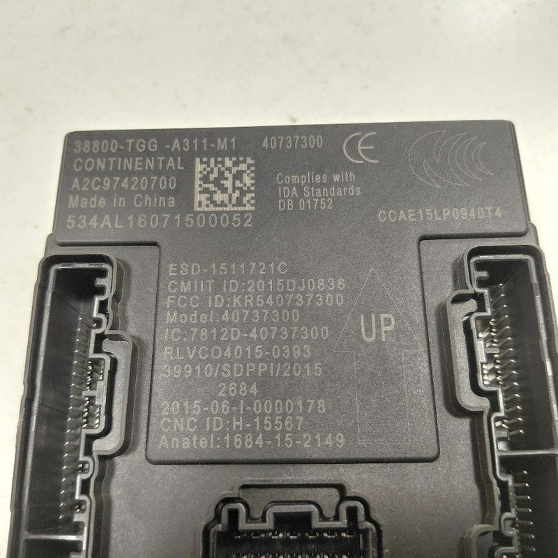 BCM Body Control Module Computer Left Hand Dash Hatchback EX Fits 17 Honda Civic