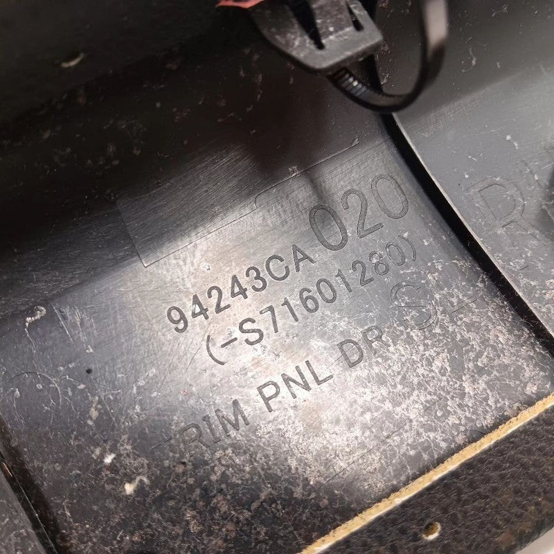 Subaru BRZ Passenger Right Interior Door Trim 2013 2014 2015 2016