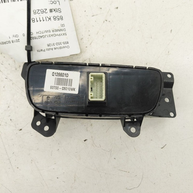 Kia Sorento Dimmer Switch Dash Light Dimmer Control  2018 2017 2016