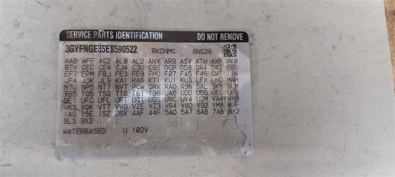 20915888 Driver Quarter Glass Window Anti-theft Opt UA6 Fits 10-16 SRX