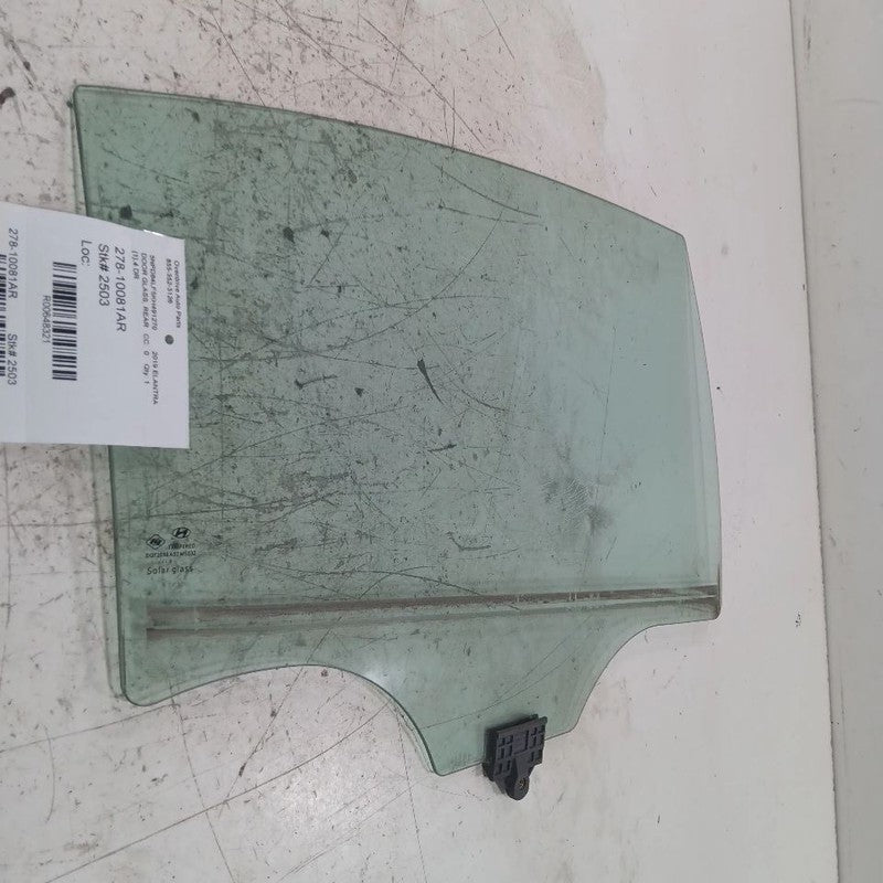 Passenger Right Rear Door Window Glass Sedan Fits 17-20 Hyundai Elantra
