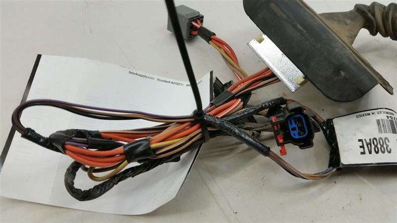Dodge Avenger Door Harness Wire Wiring Right Passenger Rear 2008 2009 2010 2011