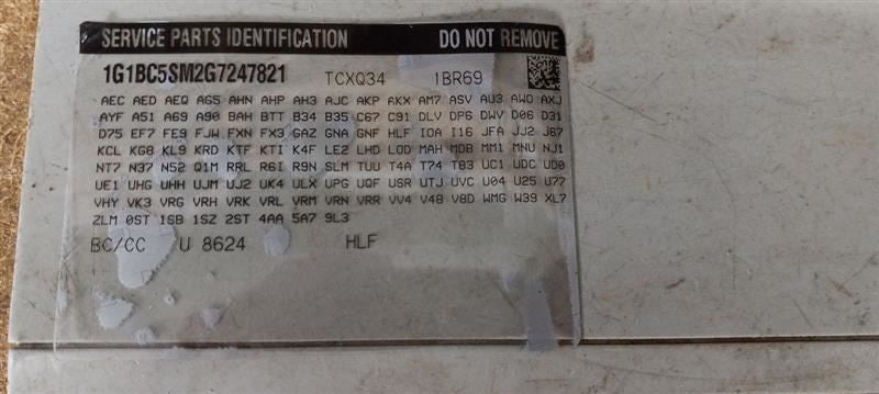 Chevy Cruze Speaker Left Driver Front 2016 2017 2018