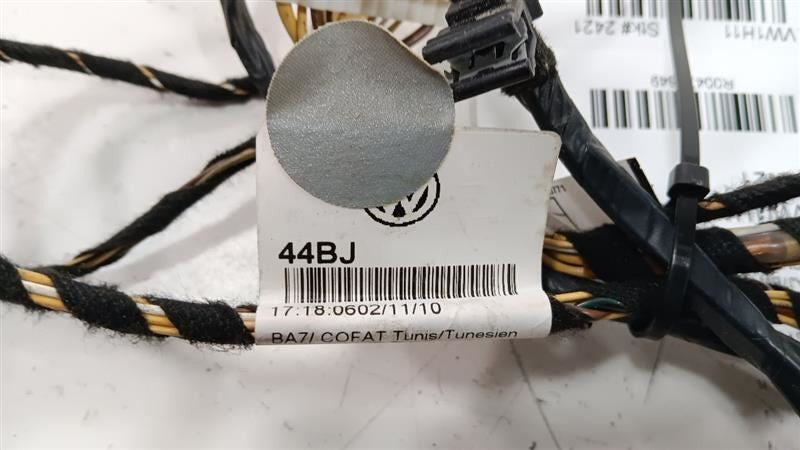 Volkswagen Golf Door Harness Wire Wiring Right Passenger Rear 2010 201