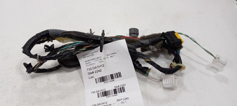 Nissan Versa Door Harness Wire Wiring Right Passenger Rear 2009 2010 2