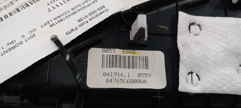 Kia Sorento Dash Side Cover Left Driver Trim Panel 2016 2017 2018