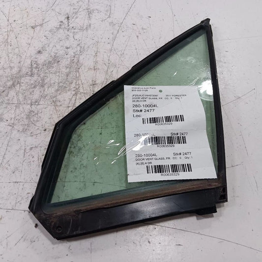 Driver Left Front Door Window Vent Glass Fits 17-18 Subaru Forester OE