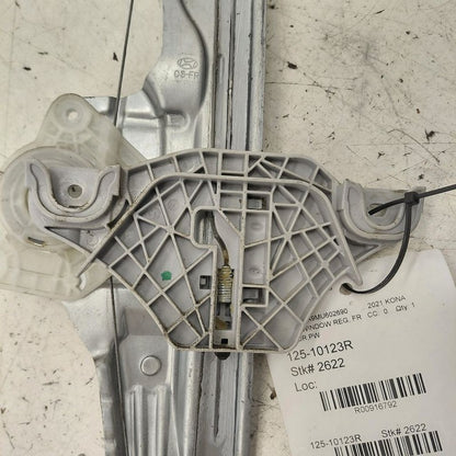 Passenger Right Front Window Regulator Track Fits 18-23 Hyundai Kona