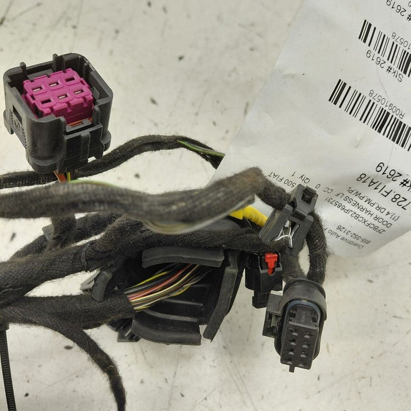 2018 Fiat 500 X Model Door Harness Wire Wiring Left Driver Front
