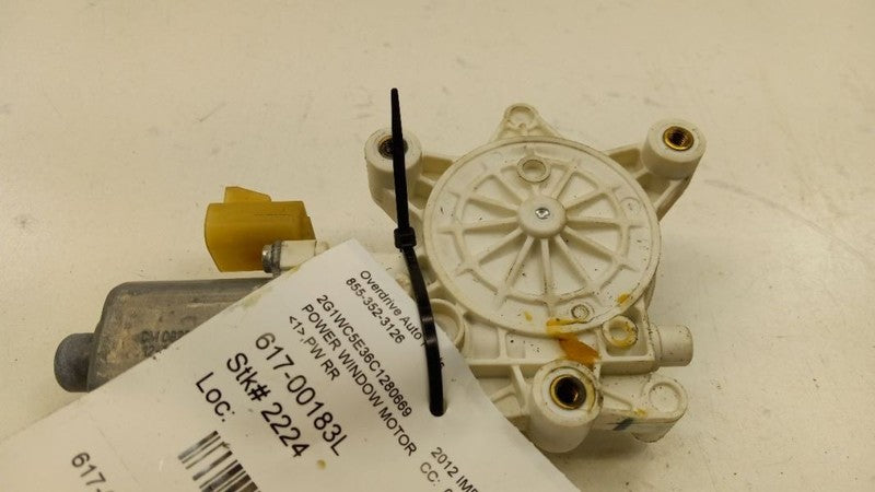 19180071 Left Rear Back Power Window Motor VIN W 4th Digit Limited 06-16 IMPALA