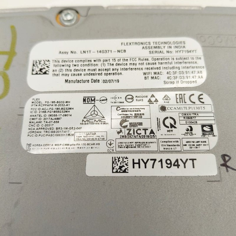 Communication Control Module {LN1T14G371NCB} Fits 20 Ford Ecosport  OE