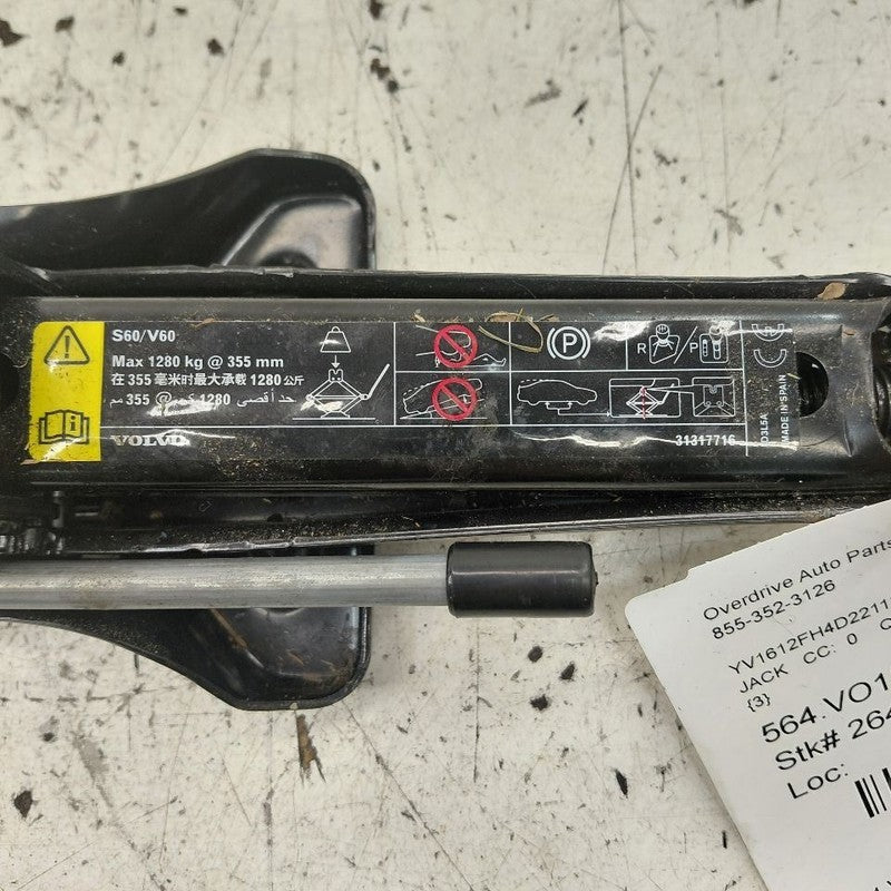 Volvo S60 Spare Tire Changing Jack  2013 2014 2015