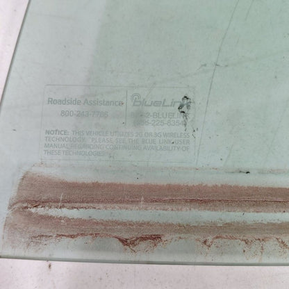 Driver Rear Door Glass Window Solar US Built Fits 15-19 Hyundai Sonata