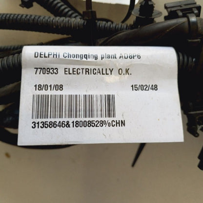 Volvo S60 Rear Bumper Cable {31358646} 2018 2017 2016