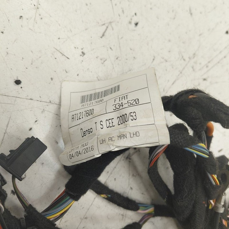 2018 Fiat 500 X Model Heater Box Wire Harness