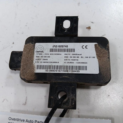 Fiat 500 TPMS Control Module { 2546AC2A4MA4 } 2018 OEM