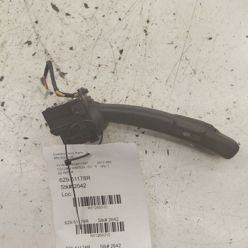 Passenger Right Column Washer And Wiper Switch Fits 10-13 Volvo 80 Ser
