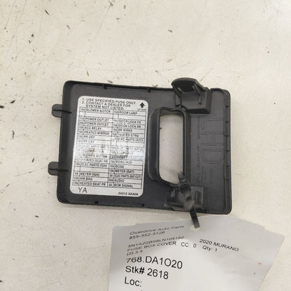 Nissan Murano Fuse Box Cover 2020 2021 2022 2023