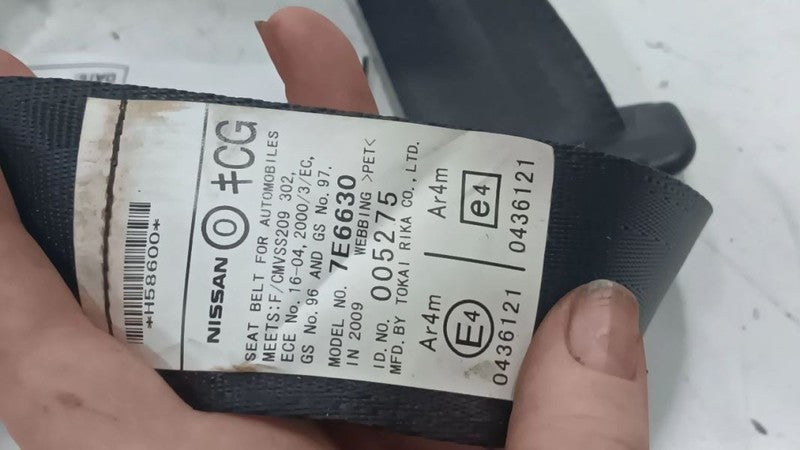 Infiniti G37 Seat Belt Strap Retractor Center Middle Rear Back  2009 2