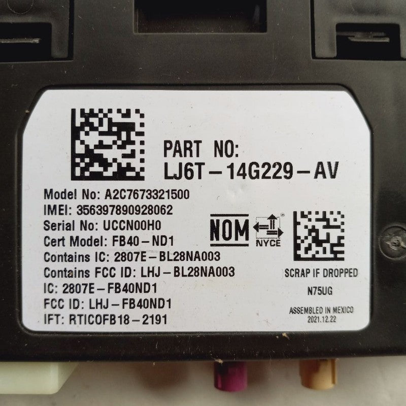 Communication Telematics Control Module Fits 21-22 Ford Escape