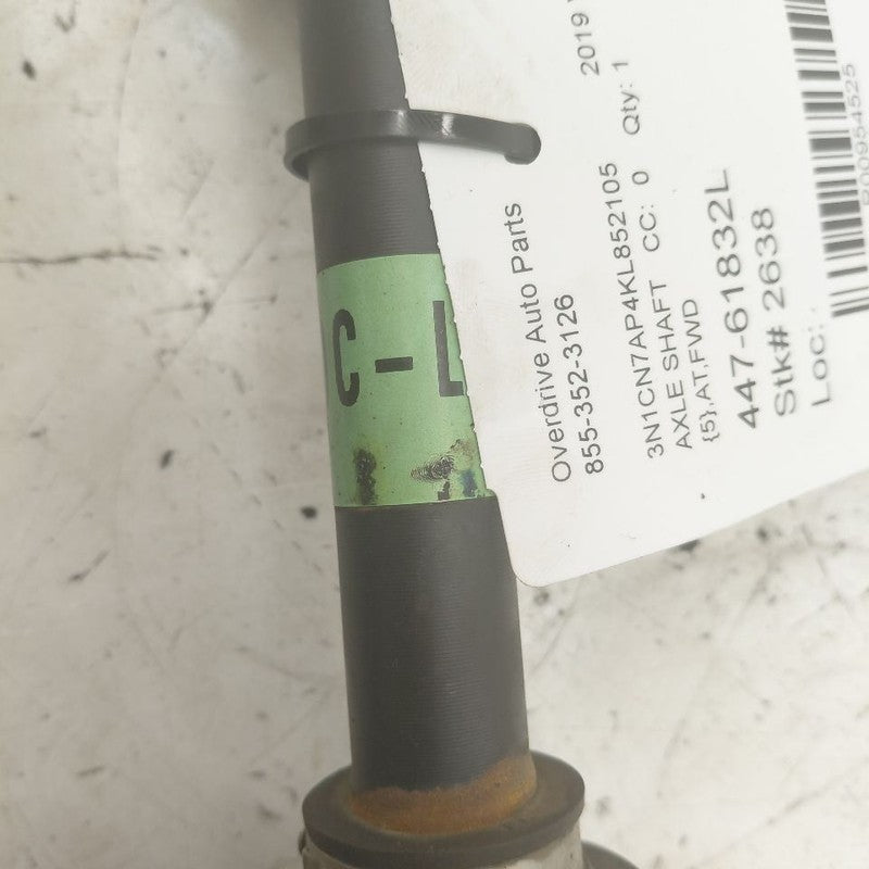 Driver Left Front CV Axle Shaft Hatchback Note CVT Fits 12-19 Nissan V