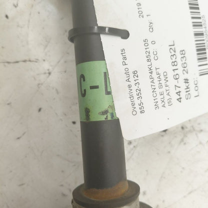 Driver Left Front CV Axle Shaft Hatchback Note CVT Fits 12-19 Nissan V