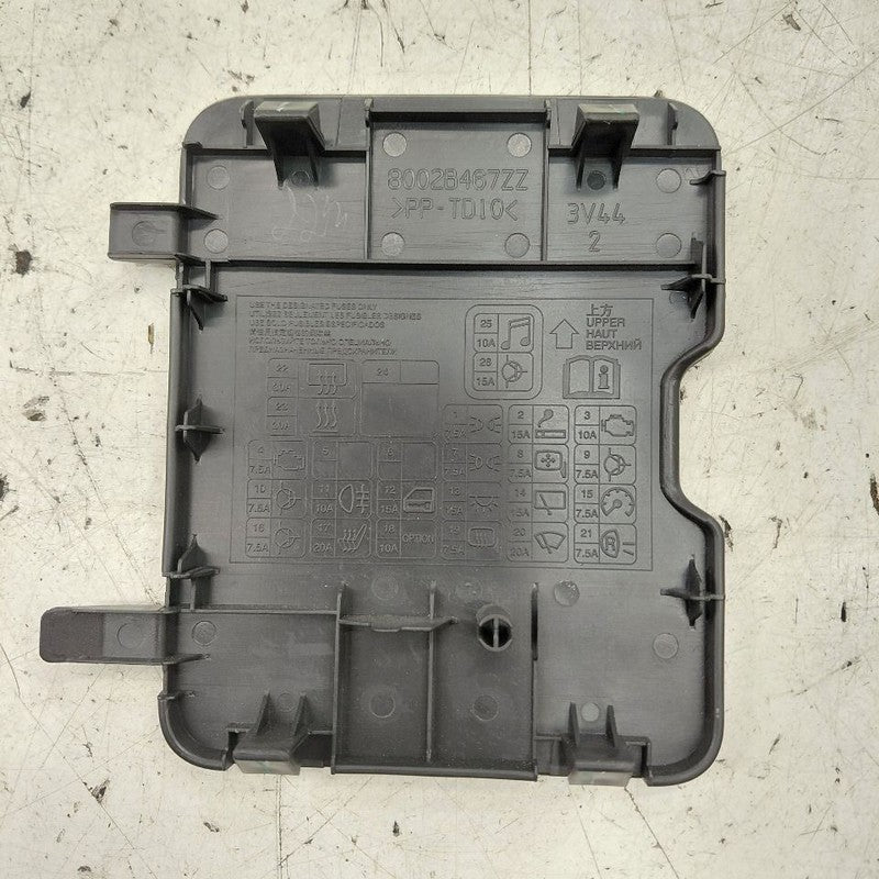 Mitsubishi Mirage Fuse Box Cover 2024 2023 2022 2021
