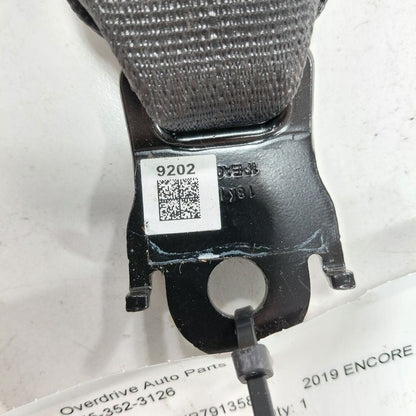 Buick Encore Seat Belt Buckle Latch Left Driver Rear Back  2020 2019 2