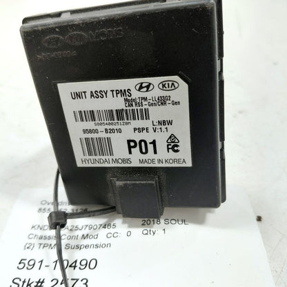 Suspension TPMS Control Module Fits 17-19 Kia Soul OEM