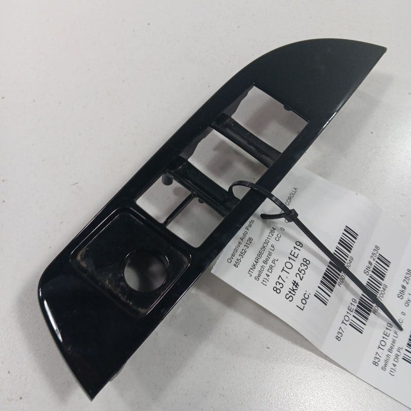 Toyota Corolla Window Switch Bezel Trim Left Front 2019 2020 2021 OEM