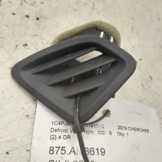 Jeep Cherokee Defrost Vent Right Passenger Side  2019 2020 2021