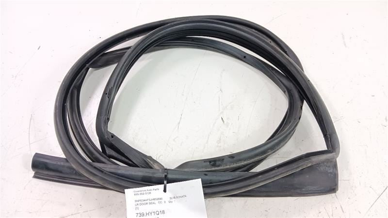 Hyundai Sonata On Door Seal Rubber Left Rear Back 2018 2019 OEM