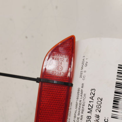 Mazda 3 Passenger Right Rear Marker Reflector  2023 2022 2021
