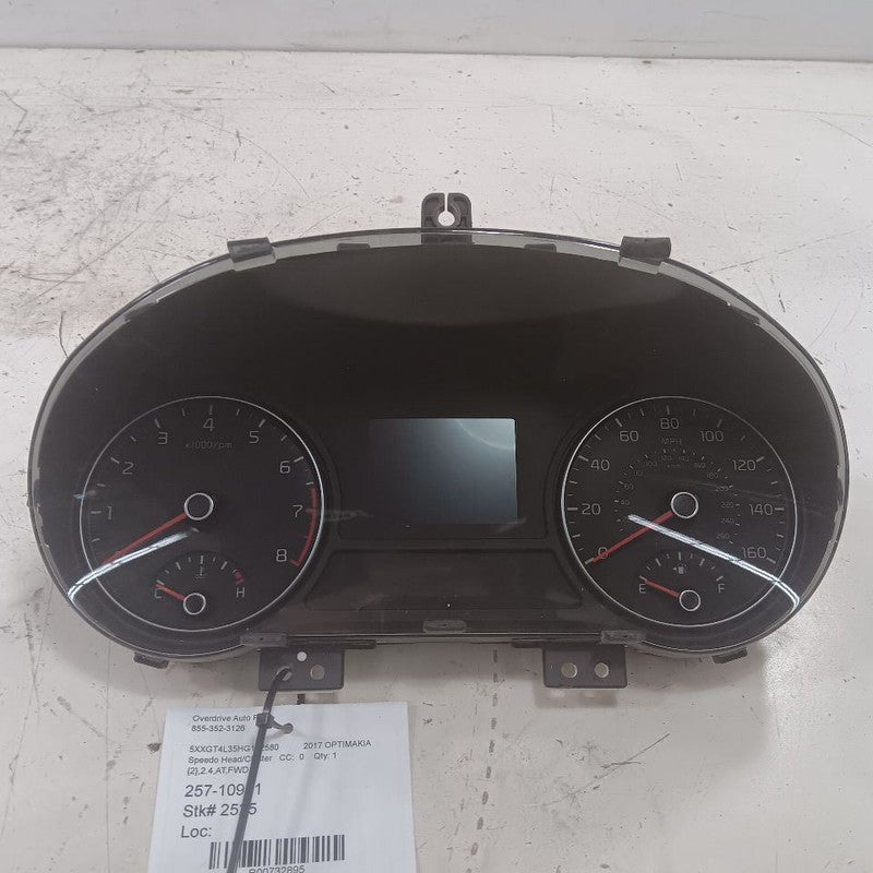 Speedometer Gauge Cluster MPH US Built VIN 5 1st Digit Fits 17-18 Kia 