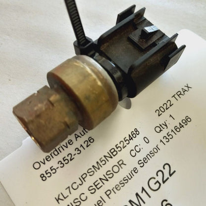 Chevy Trax Fuel Pressure Sensor {13516496} 1.4 2022 2021