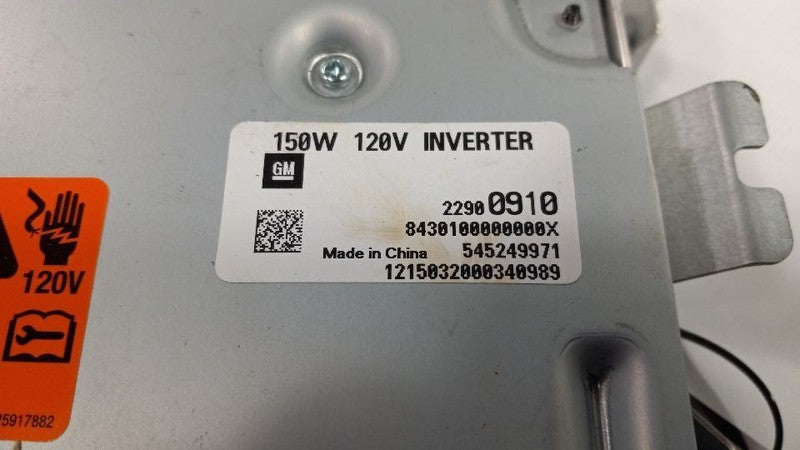 Inverter Charger Module Below Center Console Fits 14-16 LACROSSE