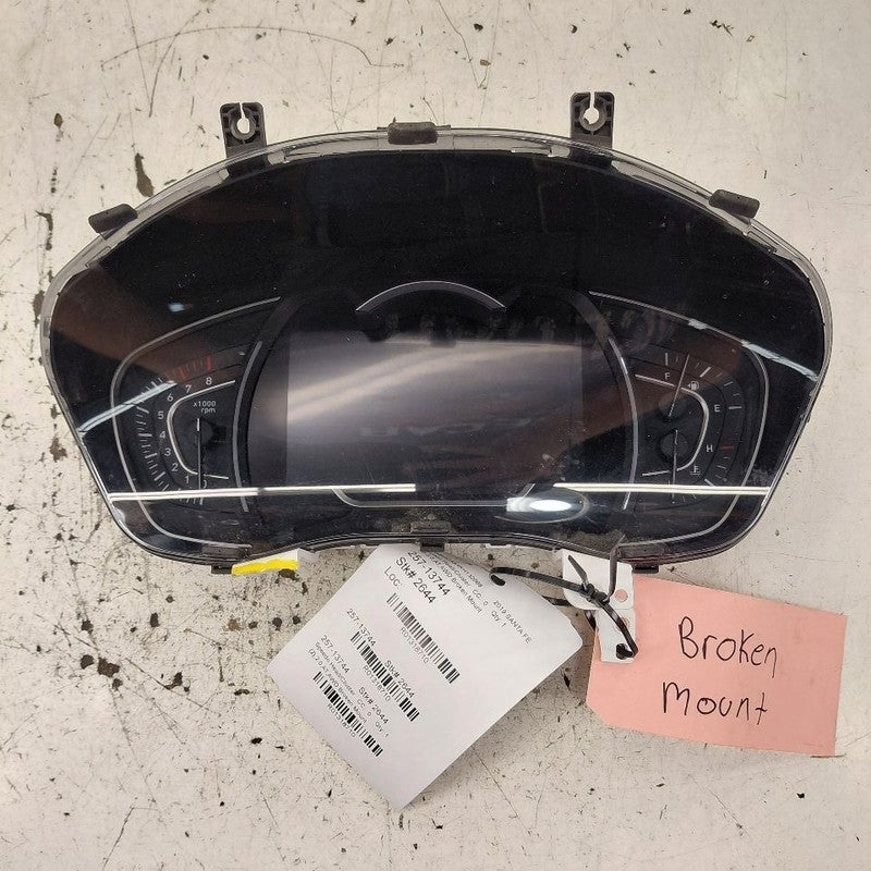 Speedometer Gauge Cluster SWB US Market MPH AWD 19 Hyundai Santa Fe