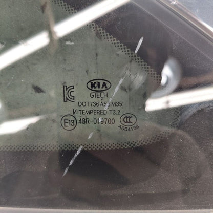 Driver Left Quarter Glass Window Fits 16-20 Kia Sorento