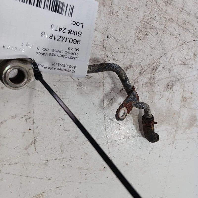 Mazda CX-9 Super Turbo Charger Oil Line Hose Tube  2.5 2016 2017 2018 