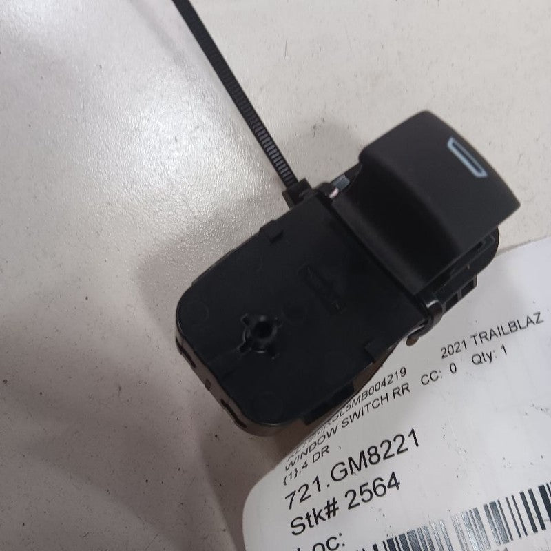 Chevy Trailblazer Power Window Switch Right Passenger Rear  2021 2022 2023