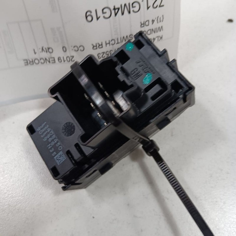 Buick Encore Power Window Switch Right Passenger Rear  2019 2018 2017 