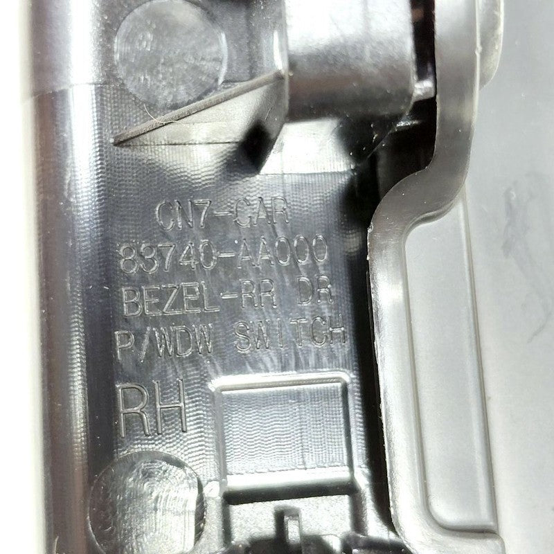 Hyundai Elantra Window Switch Bezel Trim Right Rear  2024 2023 2022 20