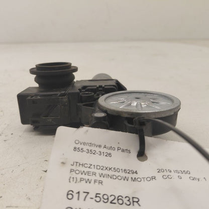 Passenger Right Front Power Window Motor Fits 14-20 Lexus IS350