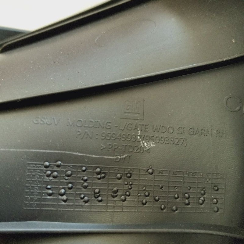 Chevy Trax Passenger Right Rear Gate Trim {95949933} 2022 2021