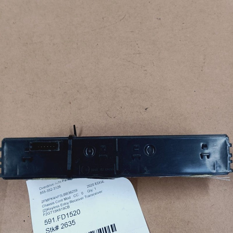 Ford Edge Keyless Entry Receiver Transceiver Module {F2GT15K619CB} 201