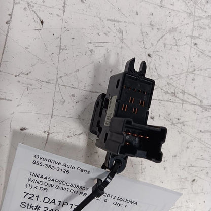 Nissan Maxima Power Window Switch Right Passenger Rear 2014 2013 2012 