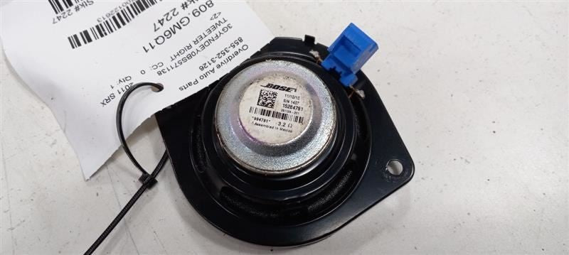 Cadillac SRX Tweeter Right Passenger Tweeter Speaker 2011 2012 2013 2014