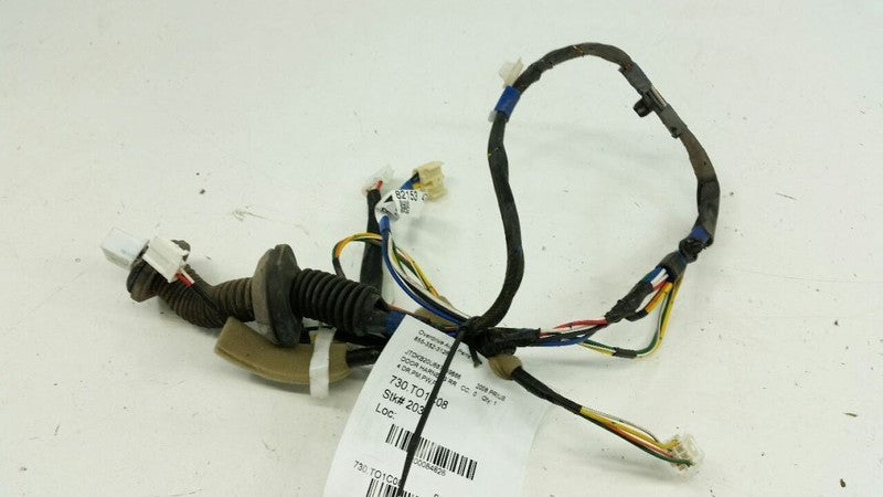 2008 Toyota Prius Door Harness Wire Wiring Right Passenger Rear Back 2006 2007