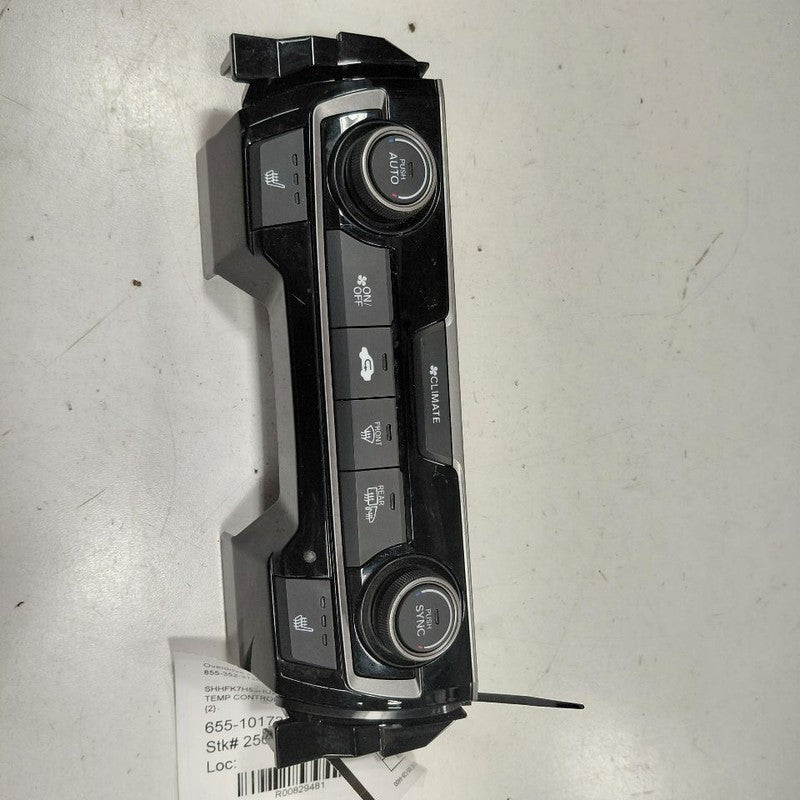 Temperature Control With AC Europe Built Hatchback Fits 17-18 CIVIC